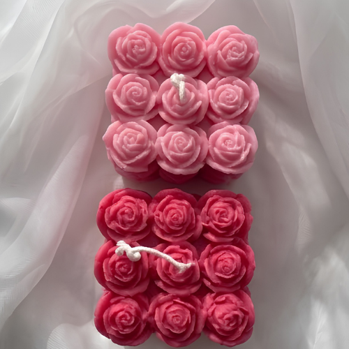 Rose Bubble Candle