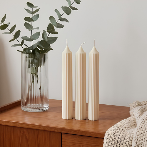 Ribbed Candle