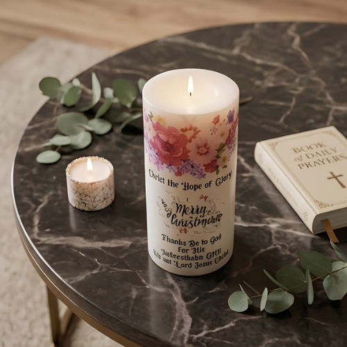 Baptism Pillar Candle 5 Inch