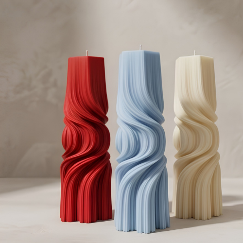 Set Of Abstract Candle