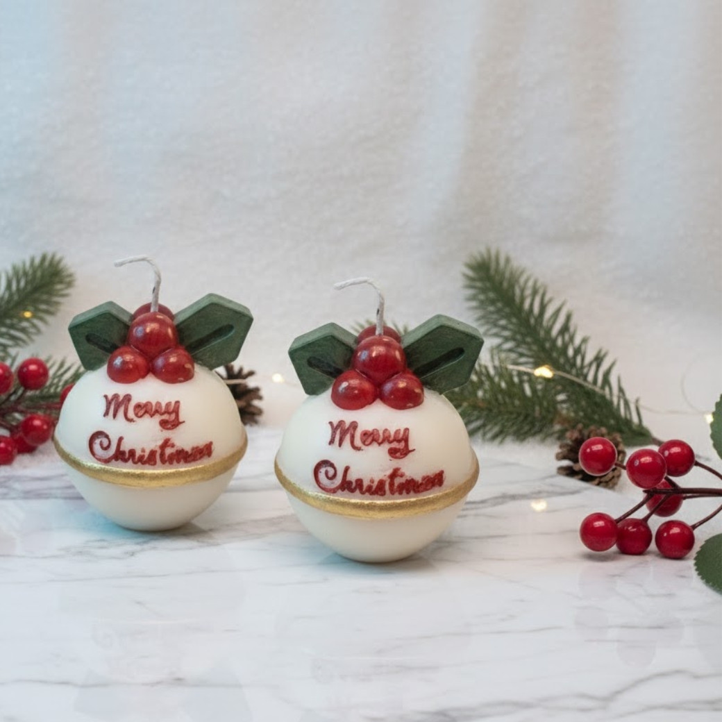 Christmas Ball Candle