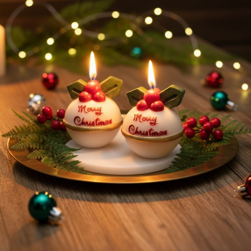 Christmas Ball Candle