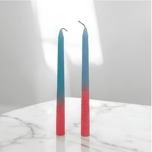 Set of Spiral Candles 11 Inch 4 NOS