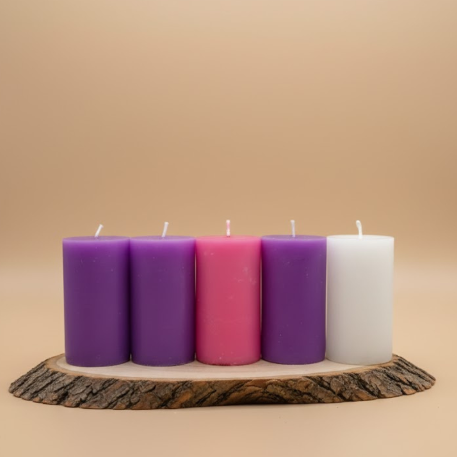 Advent Pillar Candle - 5 Inch