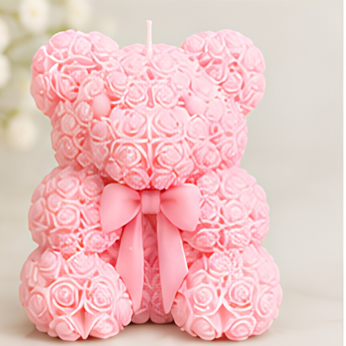 Rose Bear Candle 55g pack of 10