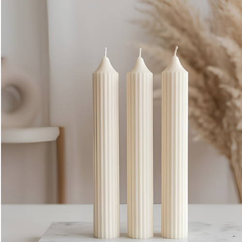 Ribbed Candle