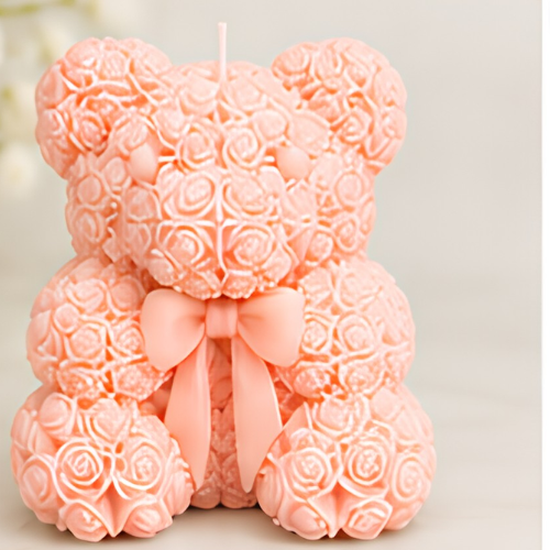 Rose Bear Candle 55g pack of 10