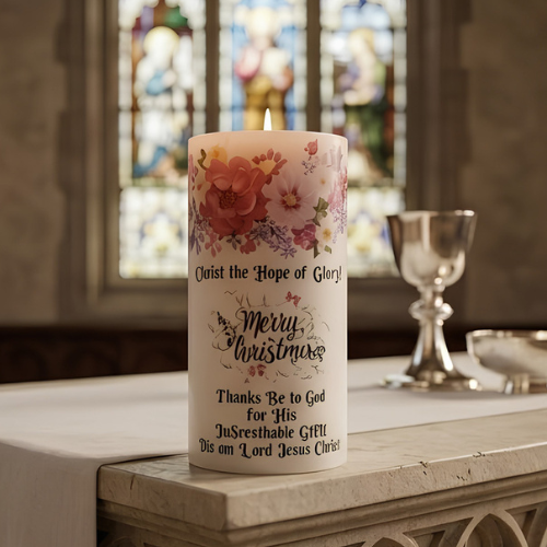 Baptism Pillar Candle 5 Inch
