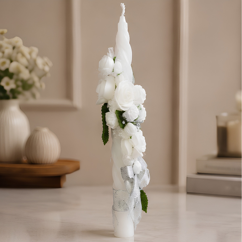Communion Pinnacle Candle Small 10 Inch