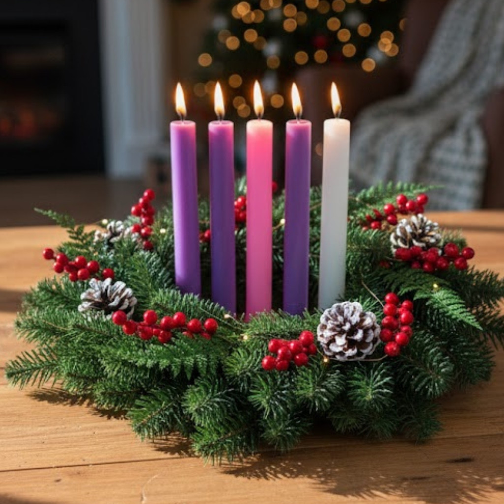 Advent Tapper Candle - 10 Inch
